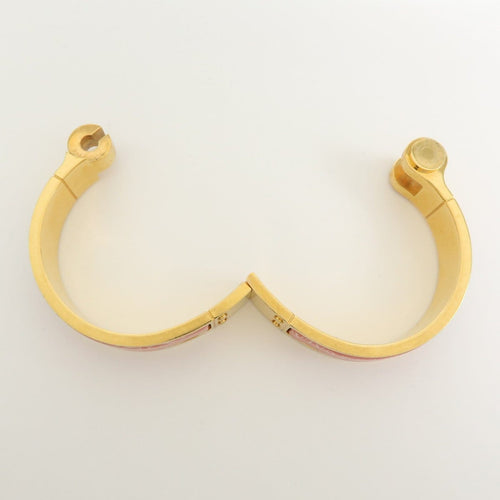 Bracelet Hermès - Bracelet Charnière Uni en métal et émail doré 58 Facettes qspt2ekaw9