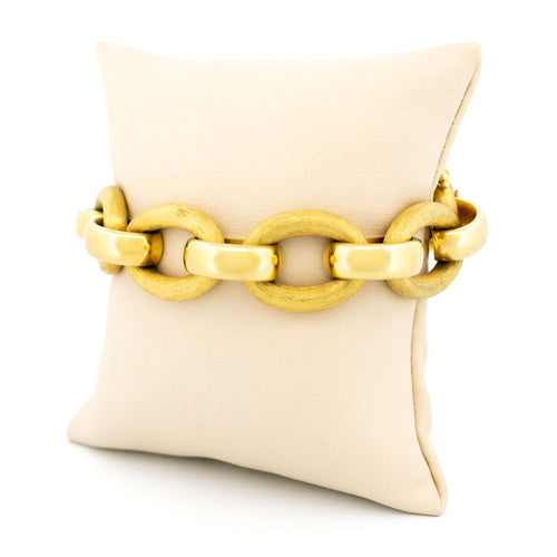 Bracelet Schaap & Citroen - Bracelet à maillons en or jaune 14 ct 58 Facettes 10532CEC29B14A30A685219427BB8899