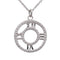 Collier Tiffany & Co. - Pendentif Atlas Circle en or blanc 18k avec diamants 58 Facettes x02biht171