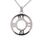 Collier Tiffany & Co. - Pendentif Atlas Circle en or blanc 18k avec diamants 58 Facettes x02biht171