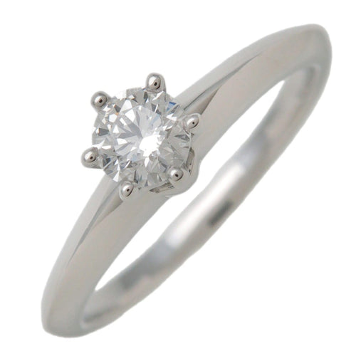 Bague 48 Tiffany & Co. - Bague solitaire Tiffany Setting en platine avec diamant taille brillant 58 Facettes fq68evknua