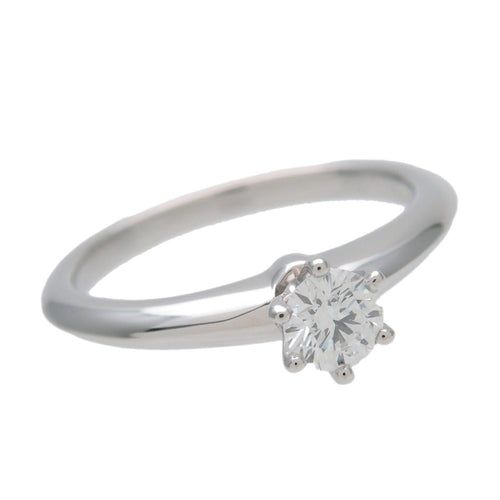 Bague 48 Tiffany & Co. - Bague solitaire Tiffany Setting en platine avec diamant taille brillant 58 Facettes fq68evknua