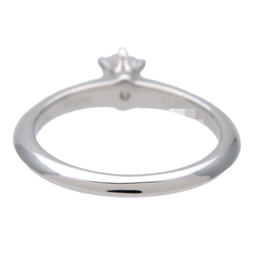 Bague 48 Tiffany & Co. - Bague solitaire Tiffany Setting en platine avec diamant taille brillant 58 Facettes fq68evknua