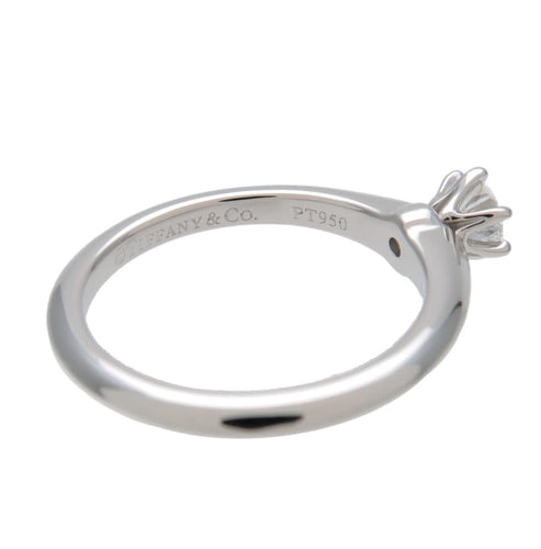Bague 48 Tiffany & Co. - Bague solitaire Tiffany Setting en platine avec diamant taille brillant 58 Facettes fq68evknua