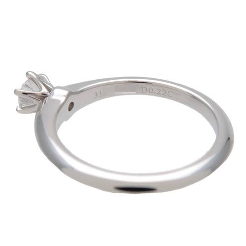 Bague 48 Tiffany & Co. - Bague solitaire Tiffany Setting en platine avec diamant taille brillant 58 Facettes fq68evknua