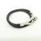Bracelet Hermès - Bracelet Jumbo Hook Double Tour en cuir et métal 58 Facettes t4n8sq4bp1