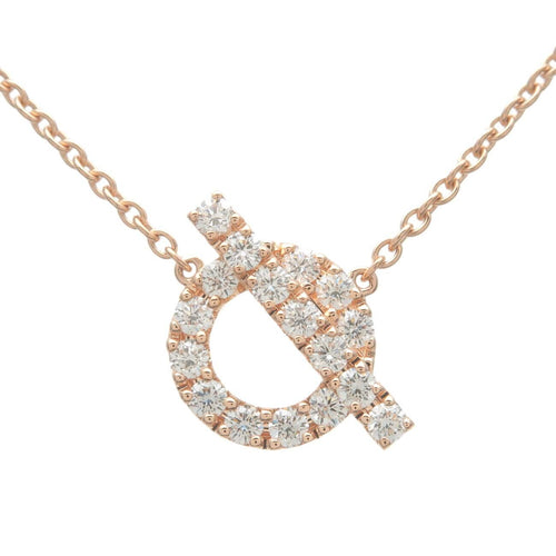 Collier Hermès - Pendentif Finesse en or rose 18k avec diamants 58 Facettes fc2744vjfd