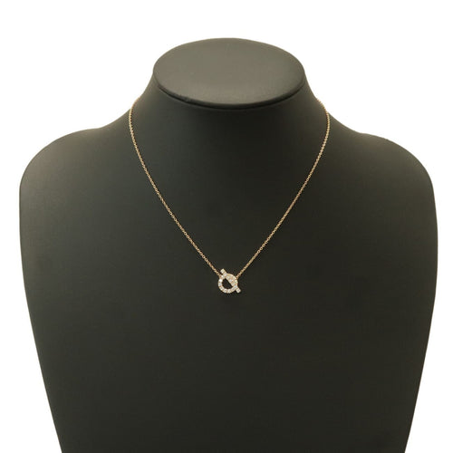 Collier Hermès - Pendentif Finesse en or rose 18k avec diamants 58 Facettes fc2744vjfd