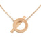 Collier Hermès - Pendentif Finesse en or rose 18k avec diamants 58 Facettes fc2744vjfd