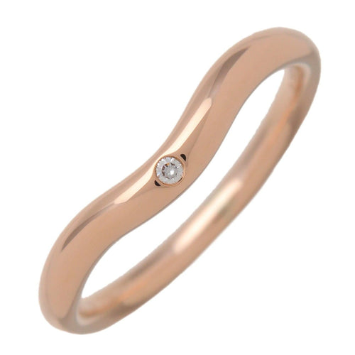Bague 50 Tiffany & Co. - Alliance courbe Elsa Peretti en or jaune 18k avec diamant 58 Facettes cp4qom7fua