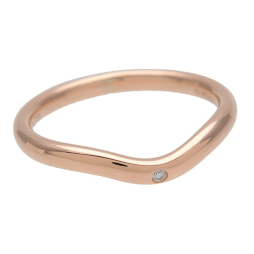 Bague 50 Tiffany & Co. - Alliance courbe Elsa Peretti en or jaune 18k avec diamant 58 Facettes cp4qom7fua