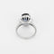 Bague 54.5 Bague en or blanc 18k, saphir synthétique et diamants 58 Facettes BGshsyntdtsG