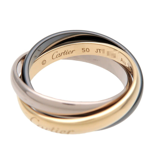 Bague 50 Cartier Trinity - Bague en or blanc 18k et céramique 58 Facettes uwjewapi1t