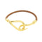 Bracelet Hermès - Bracelet Jumbo Hook en cuir tressé et métal 58 Facettes bkv7zll67y