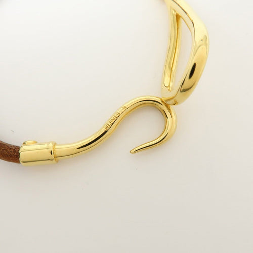 Bracelet Hermès - Bracelet Jumbo Hook en cuir tressé et métal 58 Facettes bkv7zll67y