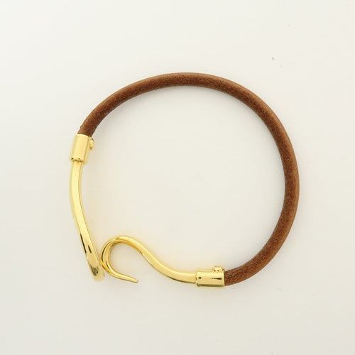 Bracelet Hermès - Bracelet Jumbo Hook en cuir tressé et métal 58 Facettes bkv7zll67y