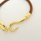 Bracelet Hermès - Bracelet Jumbo Hook en cuir tressé et métal 58 Facettes bkv7zll67y