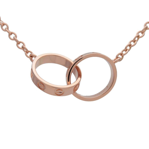 Collier Cartier - Collier Love Interlocking en or rose 18k 58 Facettes ljagcymb1p