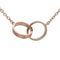 Collier Cartier - Collier Love Interlocking en or rose 18k 58 Facettes ljagcymb1p
