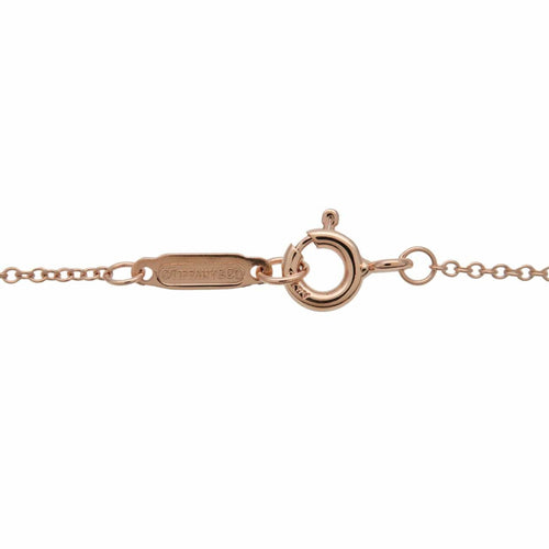 Pendentif Tiffany & Co. - Pendentif cercle ouvert en or rose 18k avec diamants 58 Facettes fikty78qra