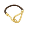 Bracelet Hermès - Bracelet Jumbo Hook en cuir tressé et métal 58 Facettes e24u36e4eb