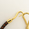 Bracelet Hermès - Bracelet Jumbo Hook en cuir tressé et métal 58 Facettes e24u36e4eb