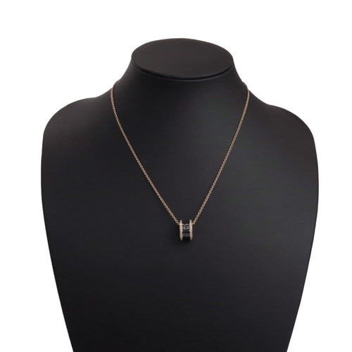Collier Bvlgari B.zero1 - Pendentif en or rose 18k, céramique et diamants 58 Facettes qkiw3wlsd6