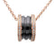 Collier Bvlgari B.zero1 - Pendentif en or rose 18k, céramique et diamants 58 Facettes qkiw3wlsd6