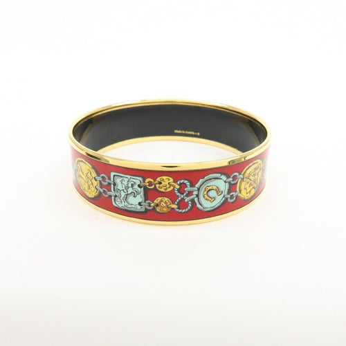 Bracelet Hermès - Bracelet jonc en émail imprimé 58 Facettes xg18xbc3dp