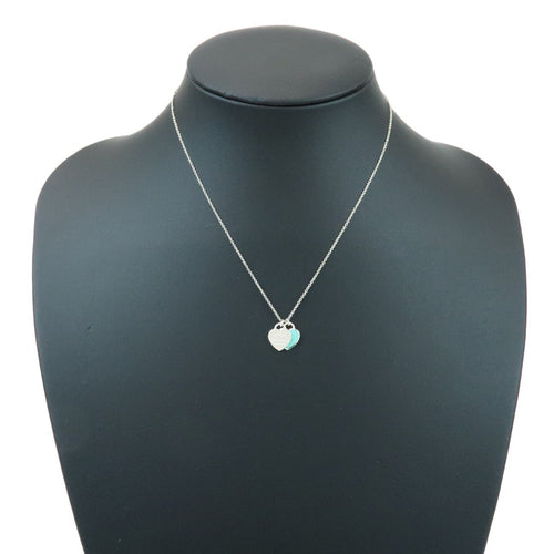 Pendentif Tiffany & Co. - Pendentif Return to Tiffany à double cœur en argent sterling avec émail 58 Facettes k1dslzsbqh