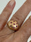 Bague 49 Bague boule en or jaune 18k et rubis 58 Facettes LOT 7920