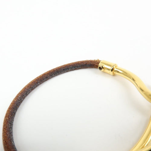 Bracelet Hermès - Bracelet Jumbo Hook en cuir tressé et métal 58 Facettes fwy4gu9vah