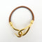 Bracelet Hermès - Bracelet Jumbo Hook en cuir tressé et métal 58 Facettes fwy4gu9vah