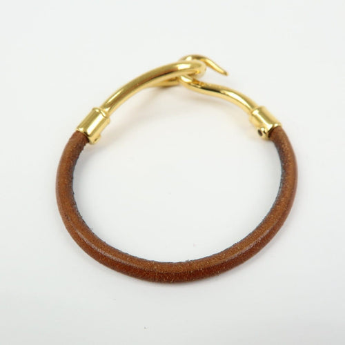 Bracelet Hermès - Bracelet Jumbo Hook en cuir tressé et métal 58 Facettes fwy4gu9vah