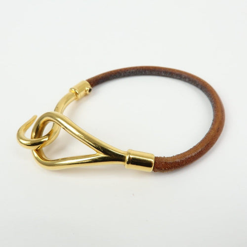 Bracelet Hermès - Bracelet Jumbo Hook en cuir tressé et métal 58 Facettes fwy4gu9vah