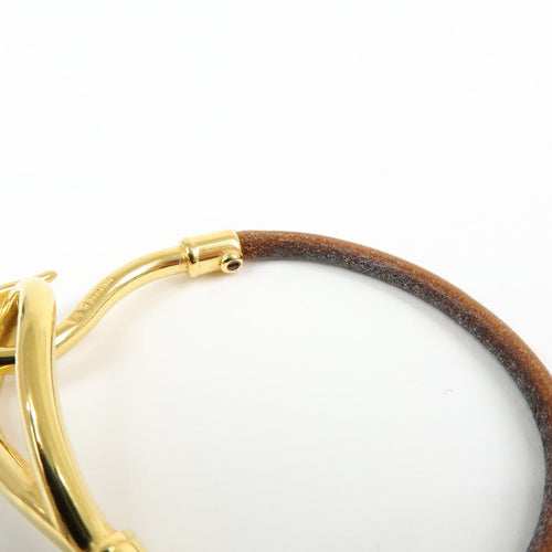 Bracelet Hermès - Bracelet Jumbo Hook en cuir tressé et métal 58 Facettes fwy4gu9vah