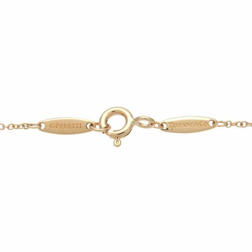 Collier Tiffany & Co. - Pendentif Elsa Peretti Diamonds by the Yard en or jaune 18k avec diamant 58 Facettes smpn0pttj0