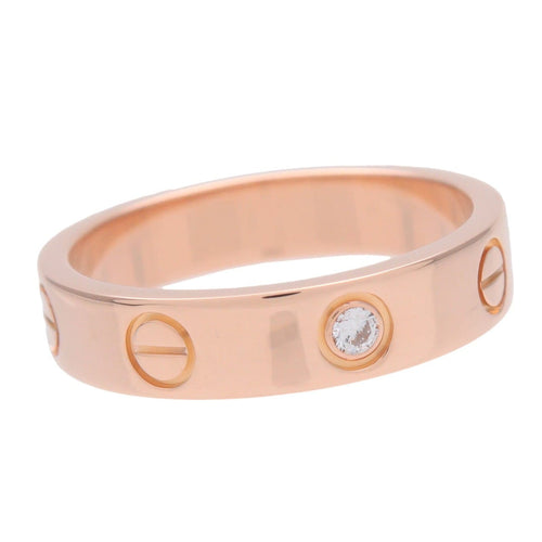 Bague 50 Cartier - Alliance Love en or rose 18k avec un diamant 58 Facettes xn7vkymfxi