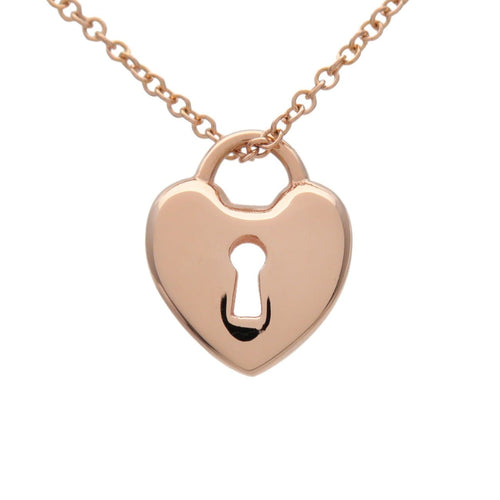 Collier Tiffany & Co. - Pendentif cadenas cœur en or rose 18k 58 Facettes c1jxf7xqdj