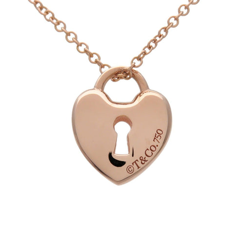 Collier Tiffany & Co. - Pendentif cadenas cœur en or rose 18k 58 Facettes c1jxf7xqdj