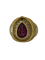 Bague 51 Bague en or jaune 18k, tourmaline rose taille poire et diamants 58 Facettes LOT 7912
