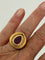 Bague 51 Bague en or jaune 18k, tourmaline rose taille poire et diamants 58 Facettes LOT 7912