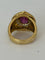 Bague 51 Bague en or jaune 18k, tourmaline rose taille poire et diamants 58 Facettes LOT 7912