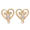 Boucles d'oreilles Tiffany & Co. - Puces d’oreilles Paloma’s Venezia Goldoni, cœur, or jaune 18k et diamants 58 Facettes fa0hxc8enc