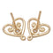 Boucles d'oreilles Tiffany & Co. - Puces d’oreilles Paloma’s Venezia Goldoni, cœur, or jaune 18k et diamants 58 Facettes fa0hxc8enc