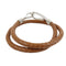Bracelet Hermès - Bracelet Jumbo Hook double tour en cuir et métal 58 Facettes ykk91io3of