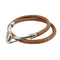Bracelet Hermès - Bracelet Jumbo Hook double tour en cuir et métal 58 Facettes ykk91io3of