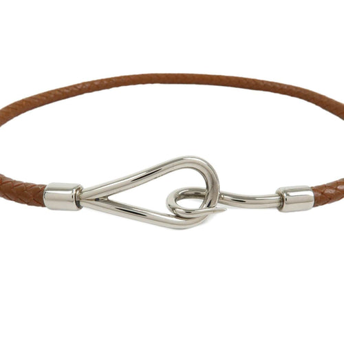 Bracelet Hermès - Bracelet Jumbo Hook double tour en cuir et métal 58 Facettes ykk91io3of