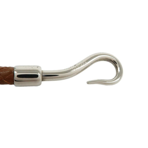 Bracelet Hermès - Bracelet Jumbo Hook double tour en cuir et métal 58 Facettes ykk91io3of