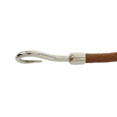 Bracelet Hermès - Bracelet Jumbo Hook double tour en cuir et métal 58 Facettes ykk91io3of